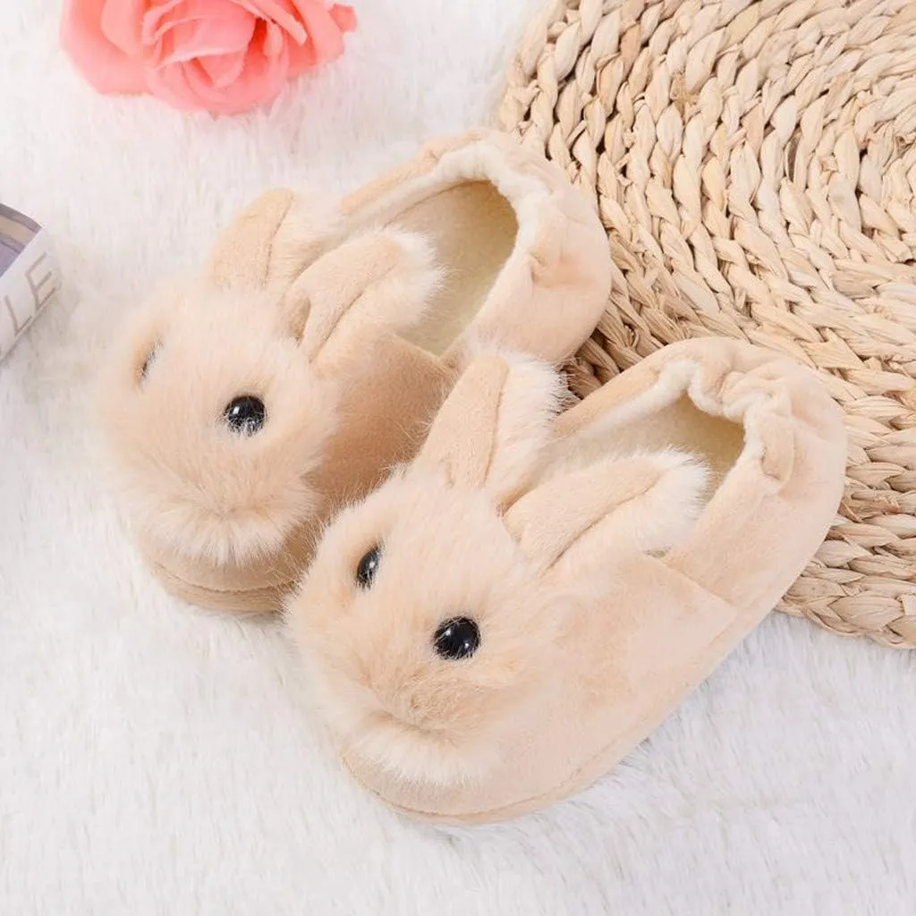 Girls Black Dress Shoes Baby Slippers Cartoon Warm Kids Toddler Soft-Soled Infant Shoes Boys Girls Baby Shoes Cute