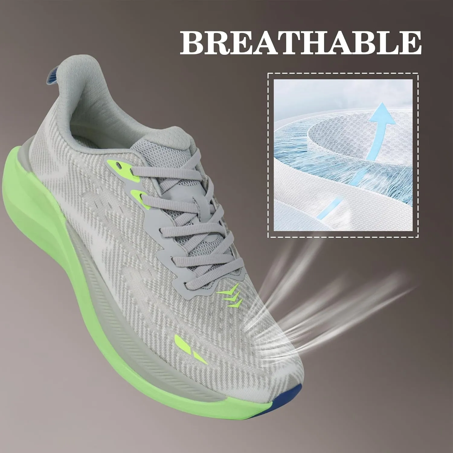 Hawkwell Men's Cloud Zero Active Nursing Shoes Cushion Breathable Tennis Walking Running Workout Shoes Non Slip Medical Work Sneakers