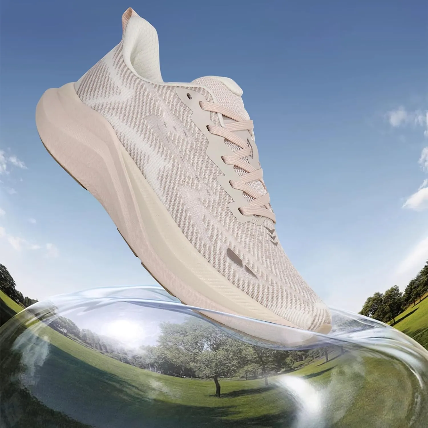Hawkwell Men's Cloud Zero Active Nursing Shoes Cushion Breathable Tennis Walking Running Workout Shoes Non Slip Medical Work Sneakers