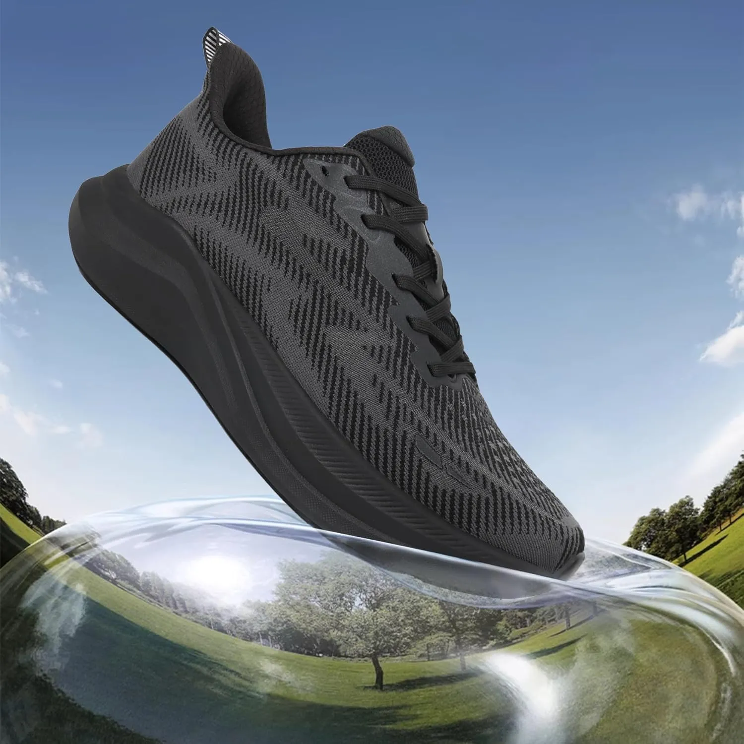 Hawkwell Men's Cloud Zero Active Nursing Shoes Cushion Breathable Tennis Walking Running Workout Shoes Non Slip Medical Work Sneakers