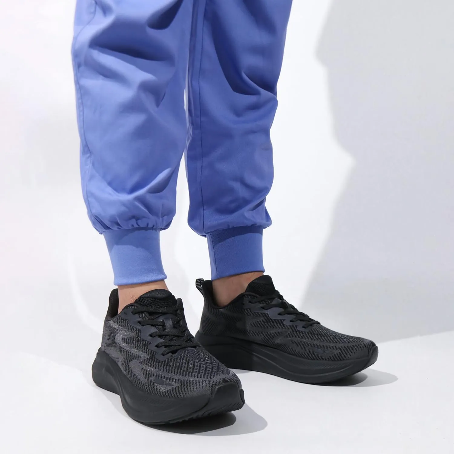 Hawkwell Men's Cloud Zero Active Nursing Shoes Cushion Breathable Tennis Walking Running Workout Shoes Non Slip Medical Work Sneakers