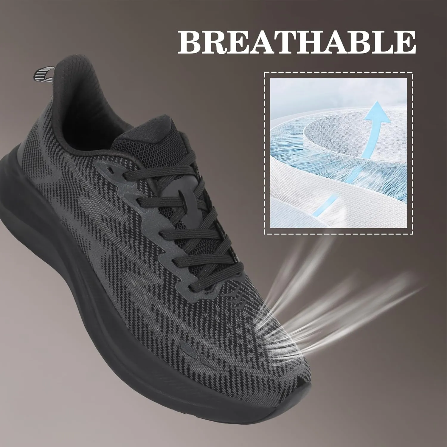 Hawkwell Men's Cloud Zero Active Nursing Shoes Cushion Breathable Tennis Walking Running Workout Shoes Non Slip Medical Work Sneakers
