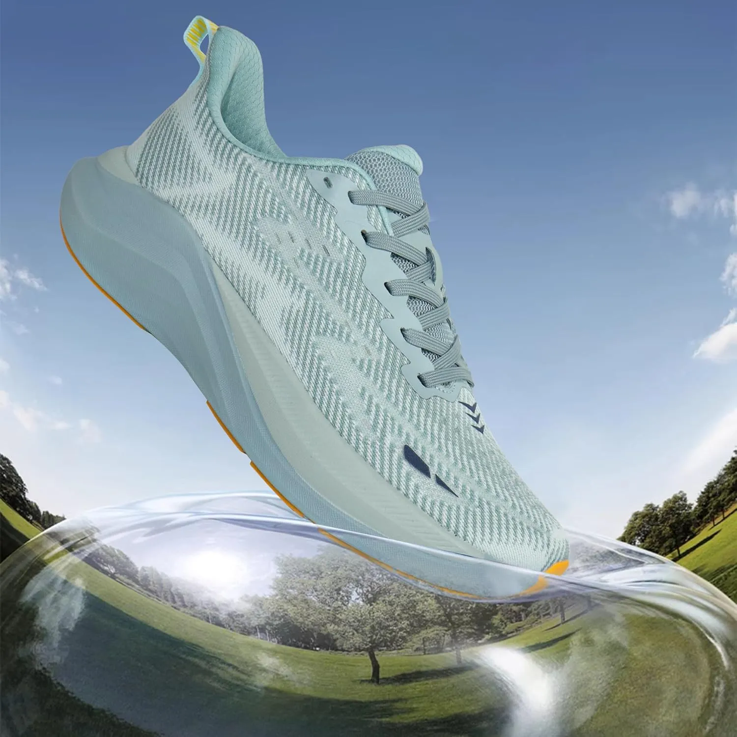Hawkwell Men's Cloud Zero Active Nursing Shoes Cushion Breathable Tennis Walking Running Workout Shoes Non Slip Medical Work Sneakers