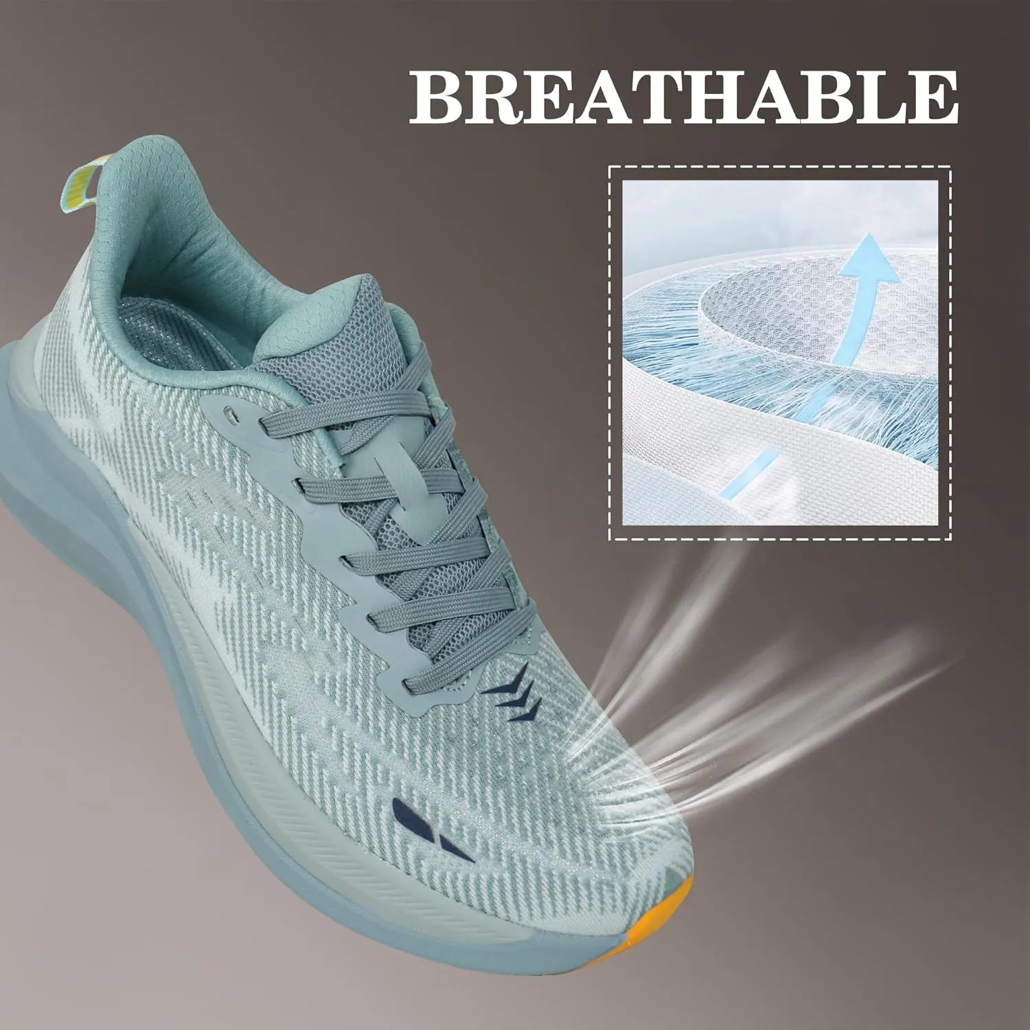 Hawkwell Men's Cloud Zero Active Nursing Shoes Cushion Breathable Tennis Walking Running Workout Shoes Non Slip Medical Work Sneakers