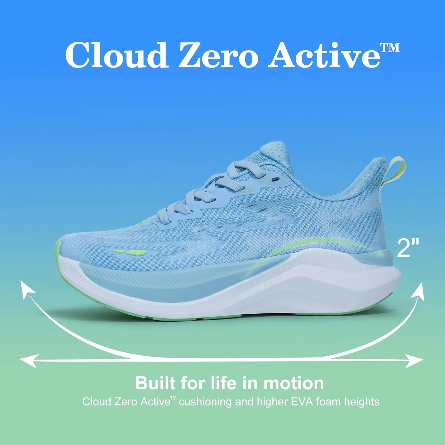 Hawkwell Women's Cloud Zero Active Nursing Shoes Cushion Breathable Tennis Walking Gym Medical Work Sneakers