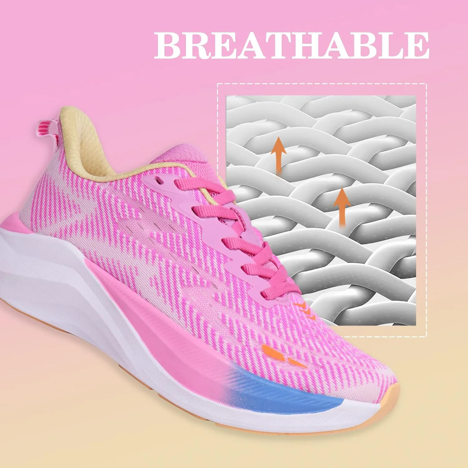 Hawkwell Women's Cloud Zero Active Nursing Shoes Cushion Breathable Tennis Walking Gym Medical Work Sneakers