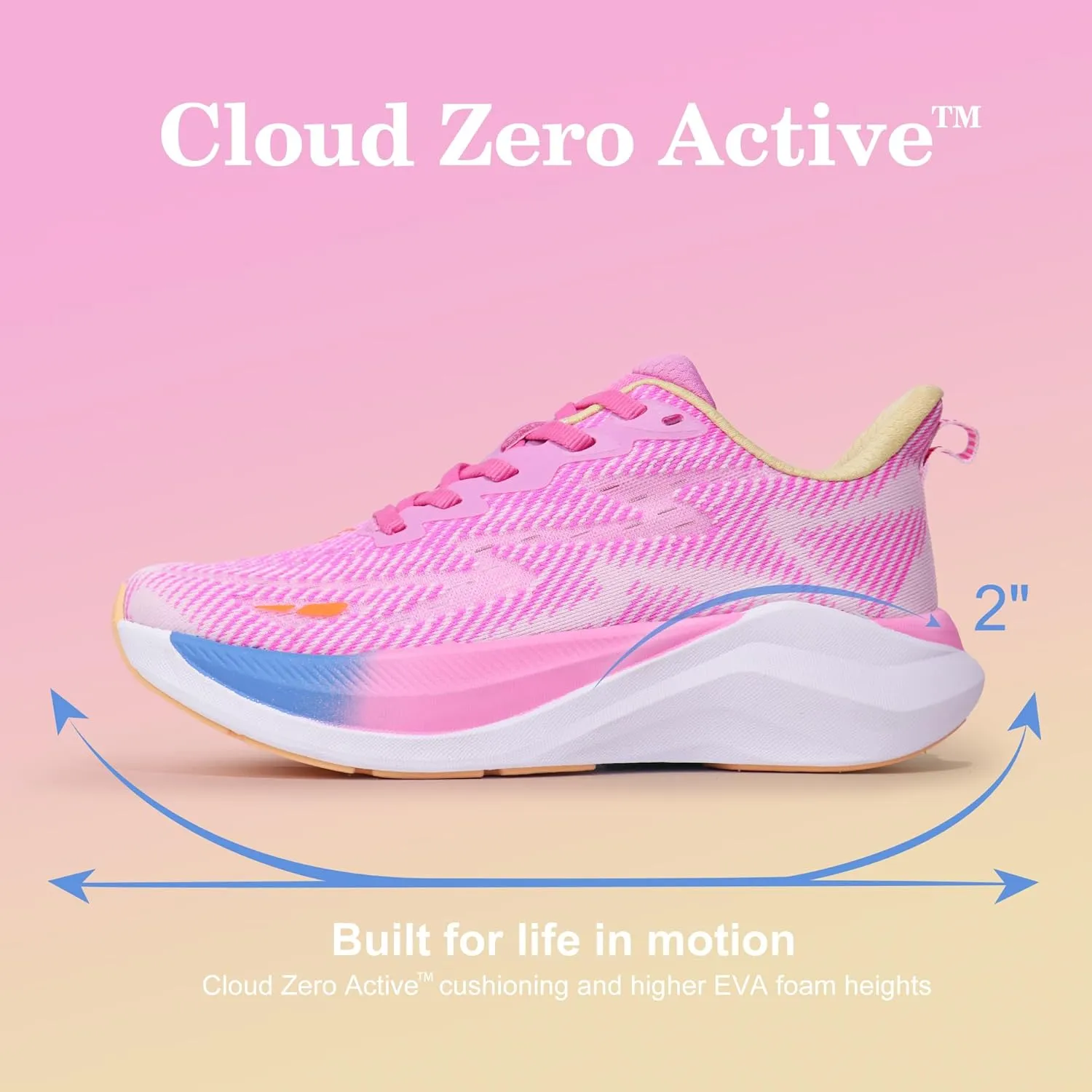 Hawkwell Women's Cloud Zero Active Nursing Shoes Cushion Breathable Tennis Walking Gym Medical Work Sneakers