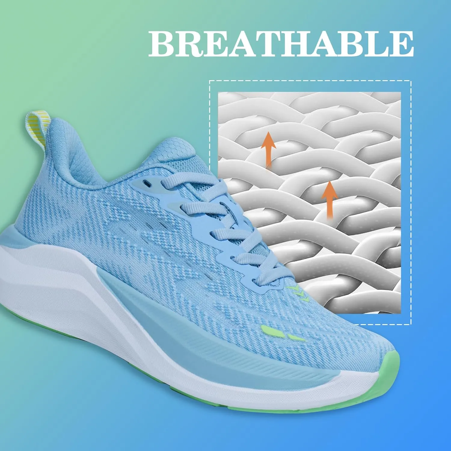 Hawkwell Women's Cloud Zero Active Nursing Shoes Cushion Breathable Tennis Walking Gym Medical Work Sneakers