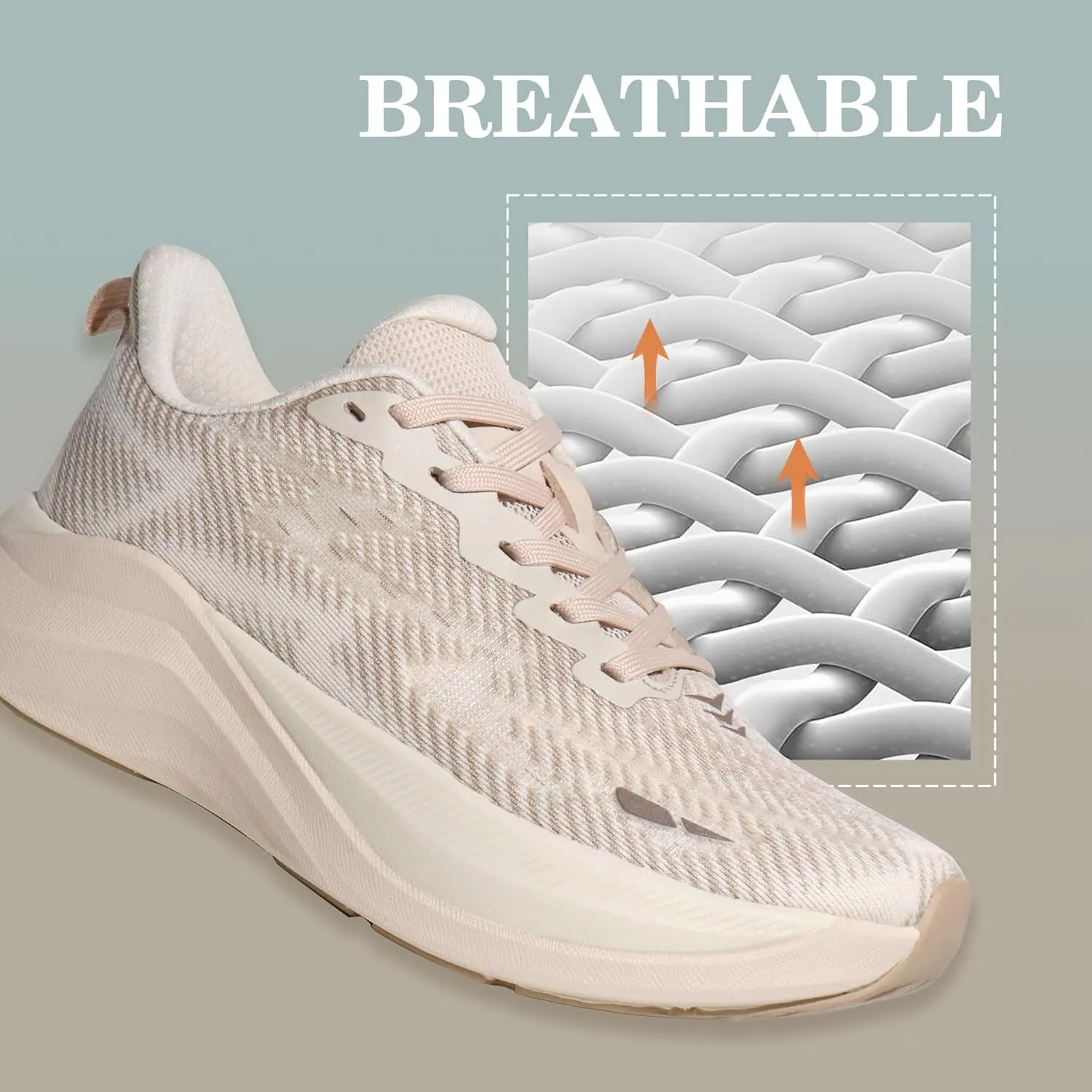 Hawkwell Women's Cloud Zero Active Nursing Shoes Cushion Breathable Tennis Walking Gym Medical Work Sneakers
