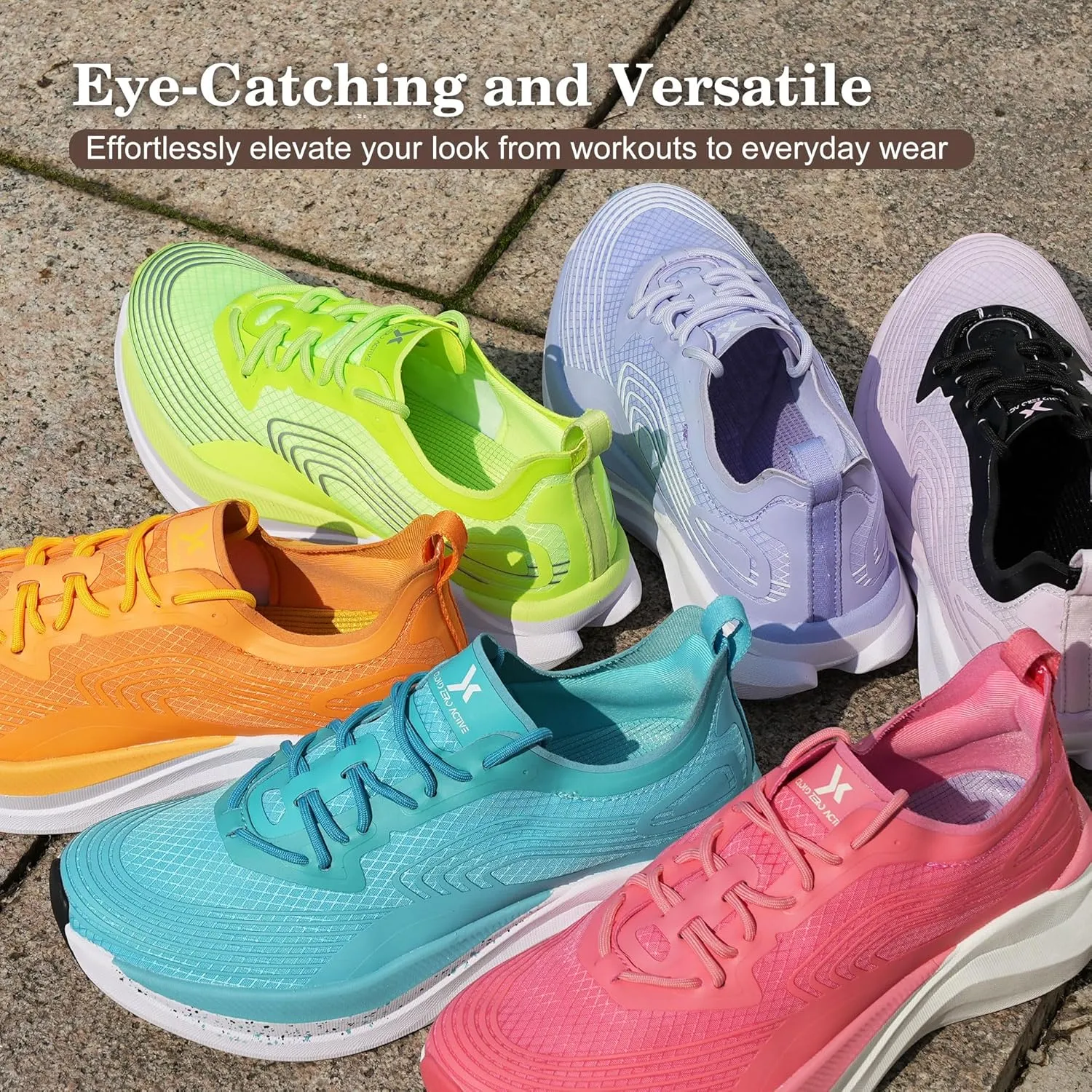 Hawkwell Women's Cloud Zero Active Nursing Shoes Cushion Breathable Walking Running Tennis Workout Slip Resistant Medical Work Sneakers