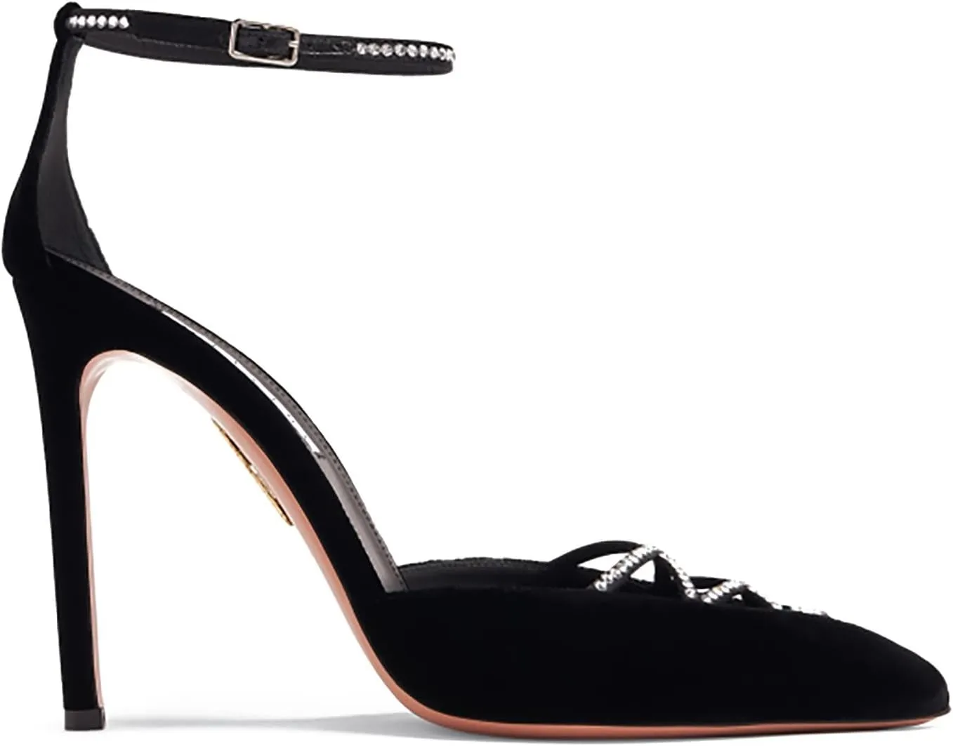 heelchic Women's Pointed Closed Toe High Heels Pumps, Slingback Kitten Ankle Strap Heels for Women, Comfortable Dress Wedding Party Sandal Shoes