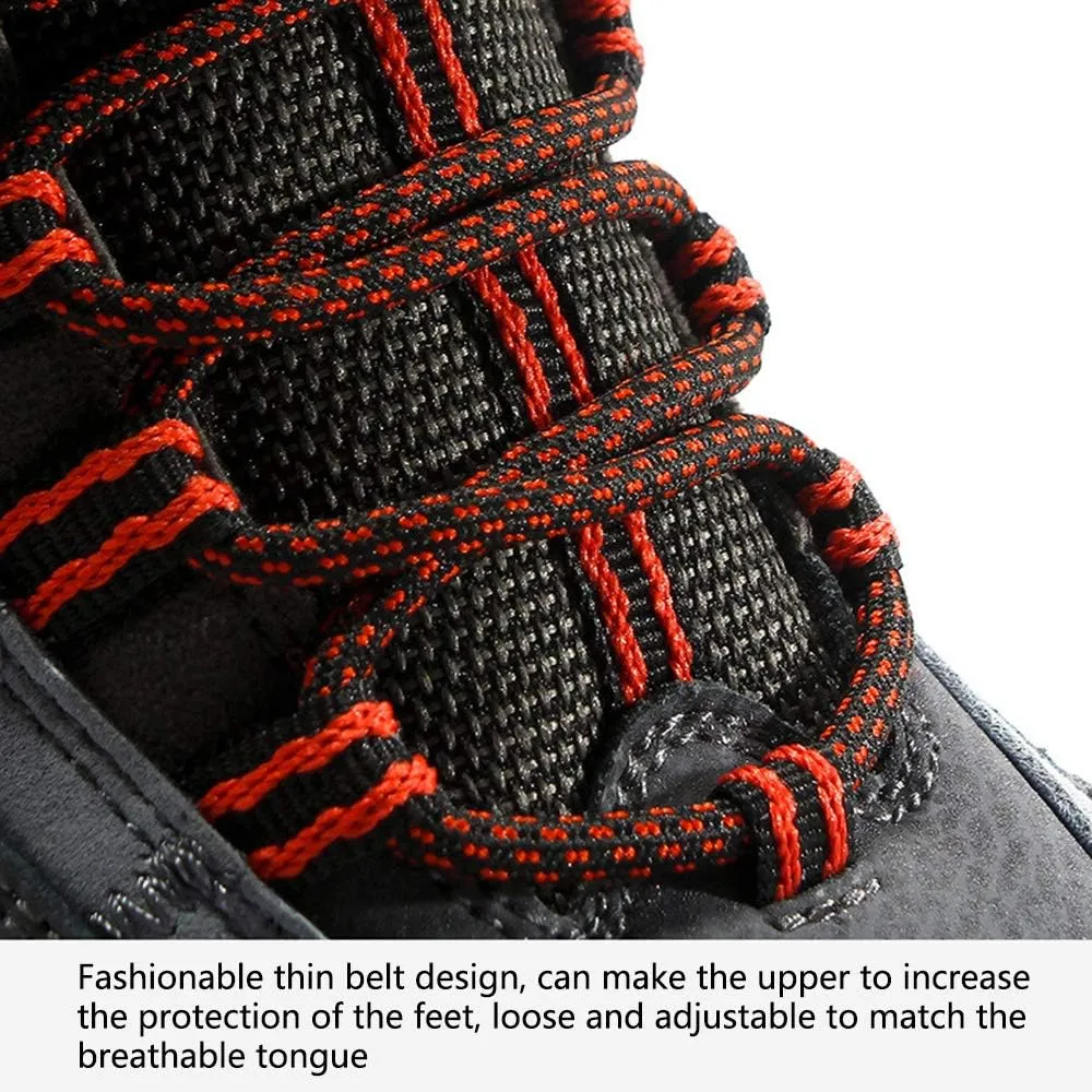 High-top Men's Outdoor Hiking Shoes, Large Size Hiking Shoes, Backpack Travel Shoes Non-Slip, Men's Hiking Boots (Black 41)