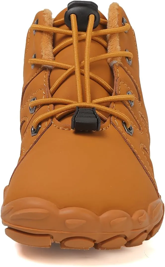 Hike Kids Winter Footwear Barefoot Shoes Boots, Waterproof Kids Winter Barefoot Shoes, Anti-Slip Wide Toe Box Sneakers