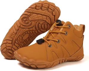 Hike Kids Winter Footwear Barefoot Shoes Boots, Waterproof Kids Winter Barefoot Shoes, Anti-Slip Wide Toe Box Sneakers