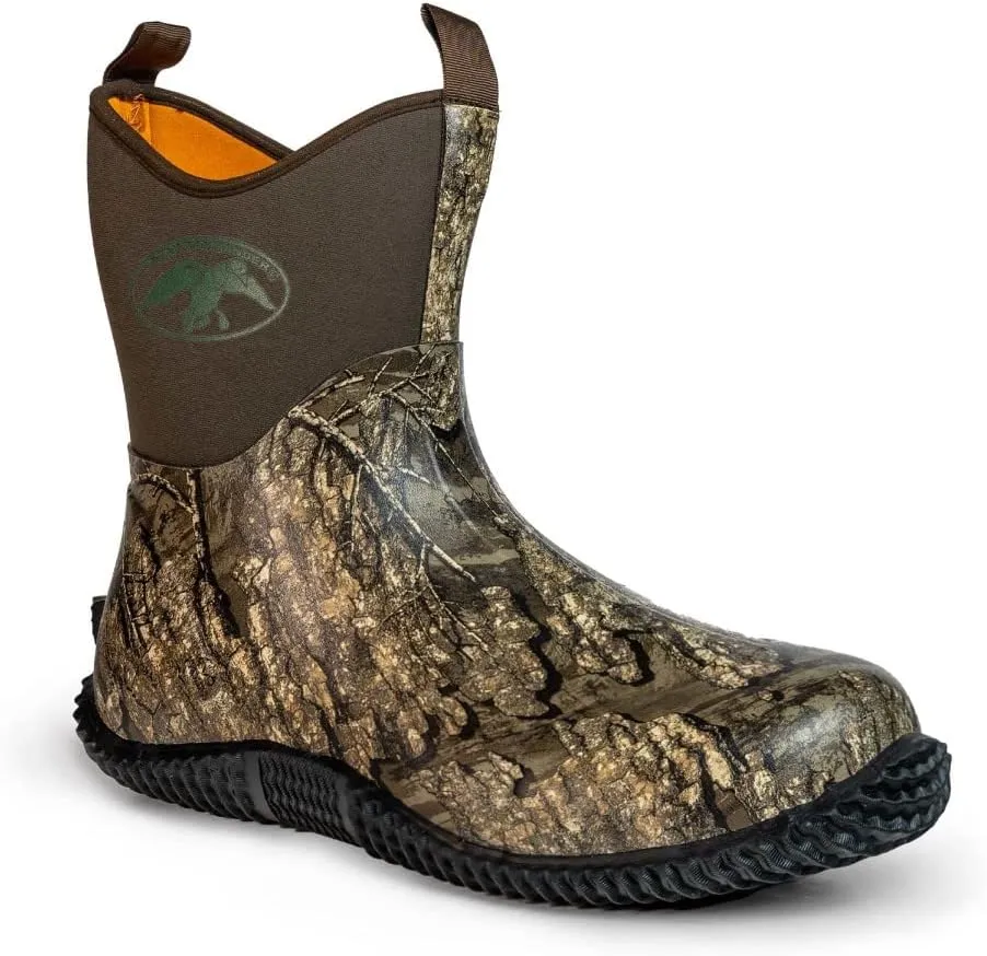 HOT SHOT Duck Commander x Countryman Men??s Hunting Ankle Boot | Durable Neoprene | Waterproof | Lightweight Camouflage Boots