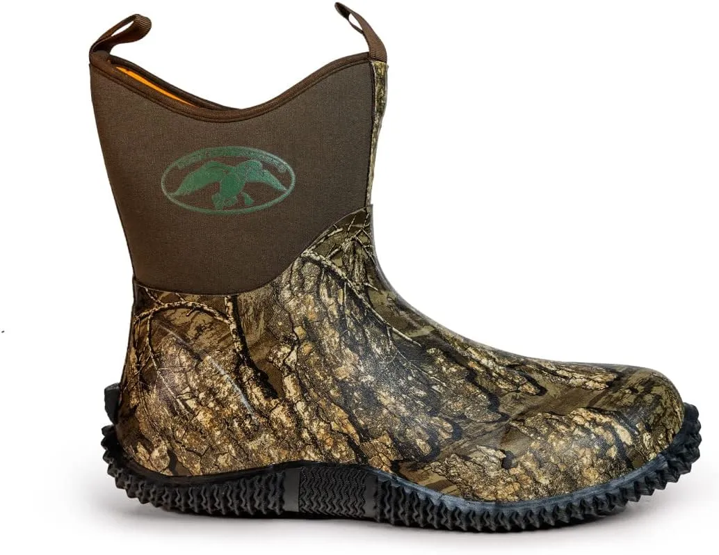 HOT SHOT Duck Commander x Countryman Men??s Hunting Ankle Boot | Durable Neoprene | Waterproof | Lightweight Camouflage Boots