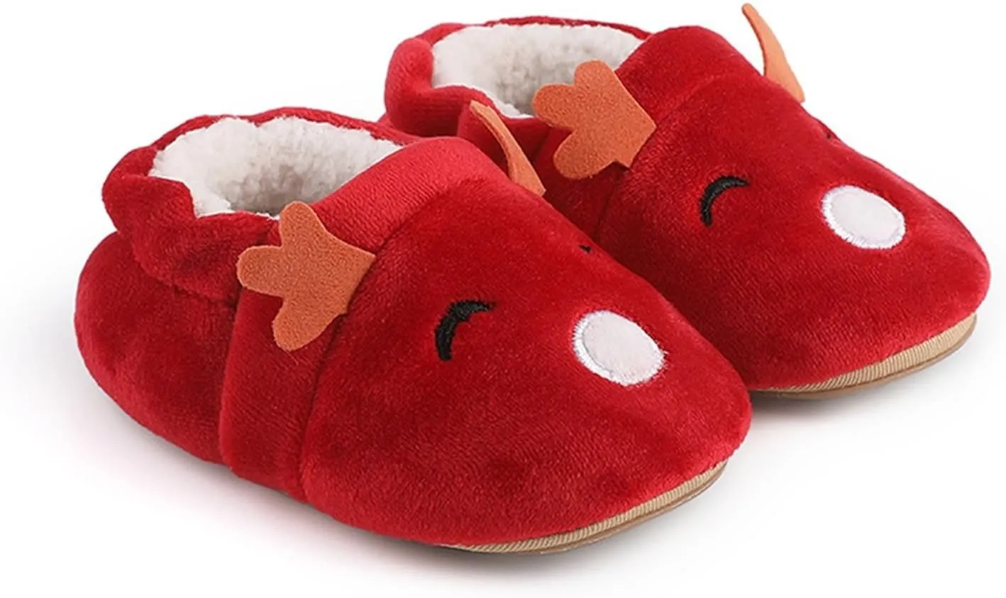 Infant Christmas Booties Soft Baby Santa Winter Warm Slippers Snow Boots Shoes Christmas Tree Prints House Slipper
