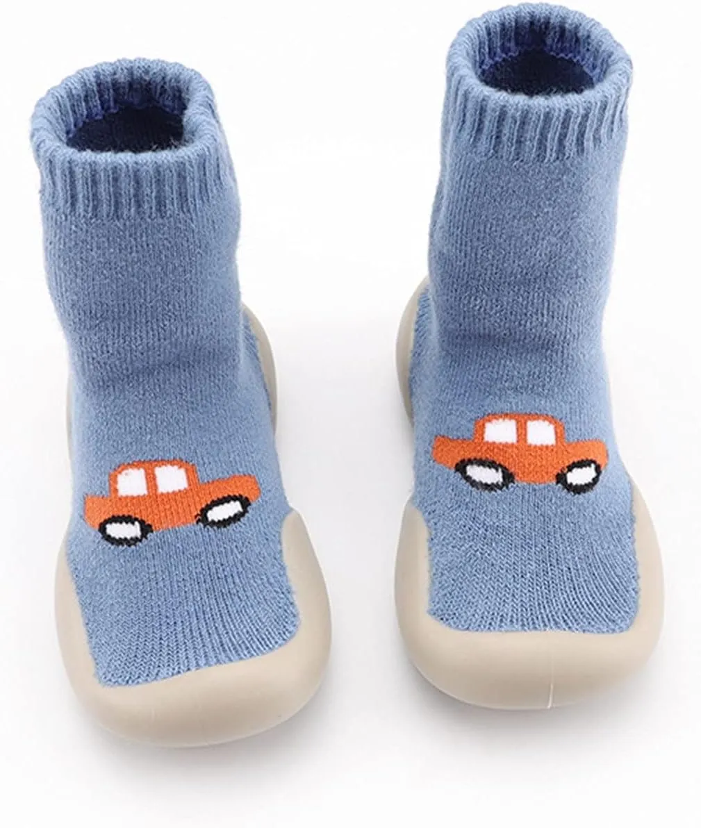 Infant Shoes,Infant Shoes Sock Shoes Anti-Slip Fuzzy Slipper Soft Indoor Boys Shoes 0-4 Years