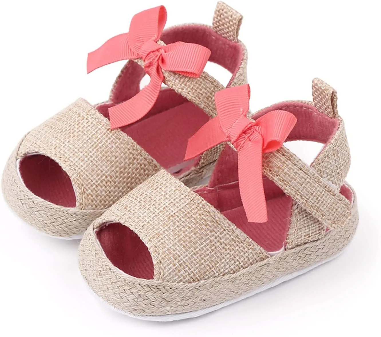 Infant Toddler Shoes Soft Sole Fashion Bowknot Hook Loop Casual Shoes Baby Walking Shoes Boots for Girls Size 12