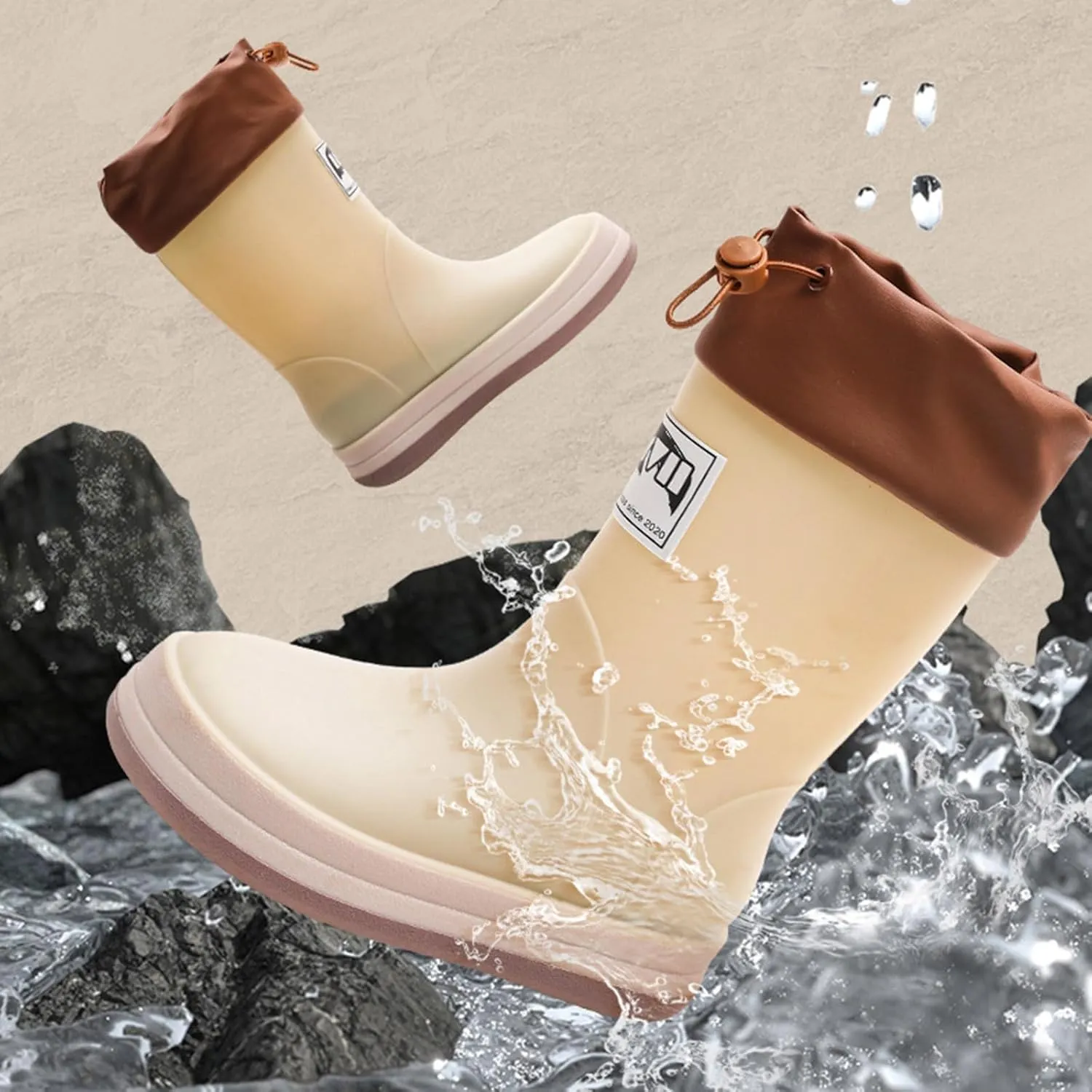 IWIHMIV Girls Rain Boots Rainboots for Toddlers Girls Toddler Rain Boots Kids Rain Boots Waterproof Rubber Boots for Girls And Boys