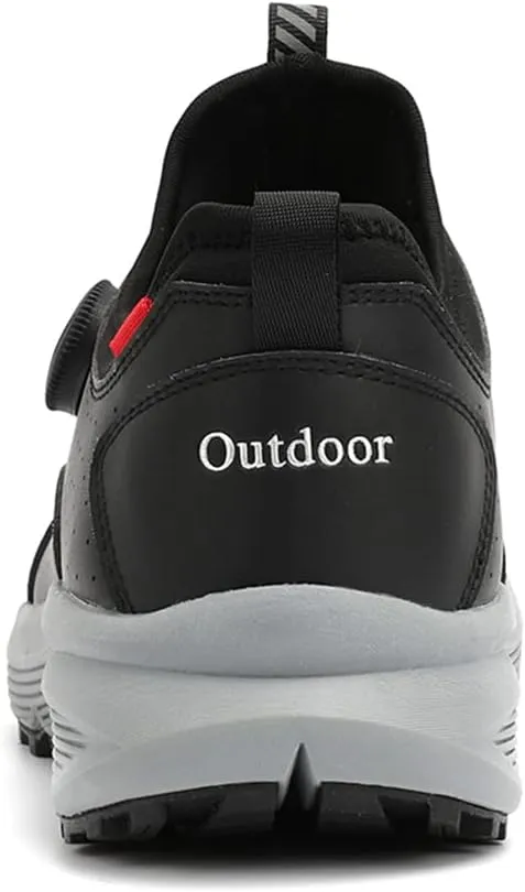 JITUUE Men's Waterproof Hiking Shoes Leather Low-Top Hiking Shoes for Outdoor Trailing Trekking Camping Walking Sneakers