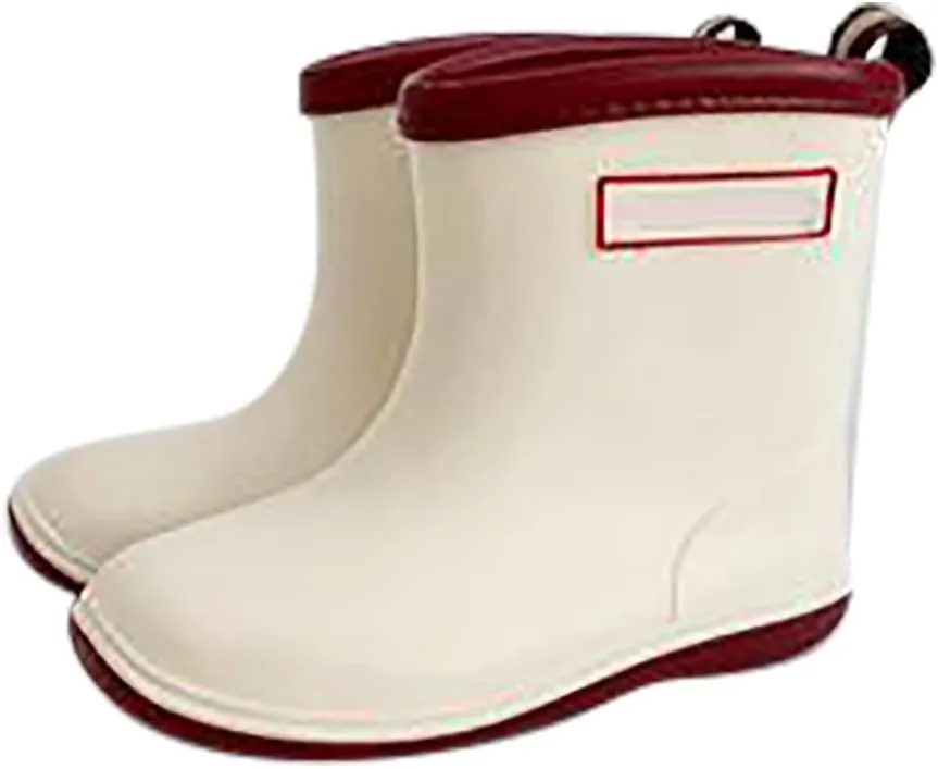 Kids Baby Easy On Rain Shoes Boots for Toddler Short Rain Boots Lightweight Rainy Day Shoes Rain Boots