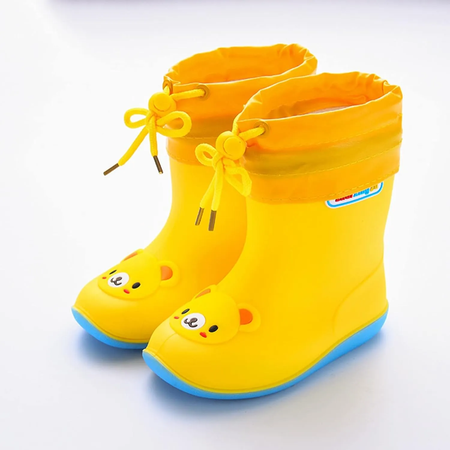 Kids Rain Boots for Girls Boys Waterproof Toddler Cute Cartoon Insulated Rubber boots with Snow Shoes for Kids