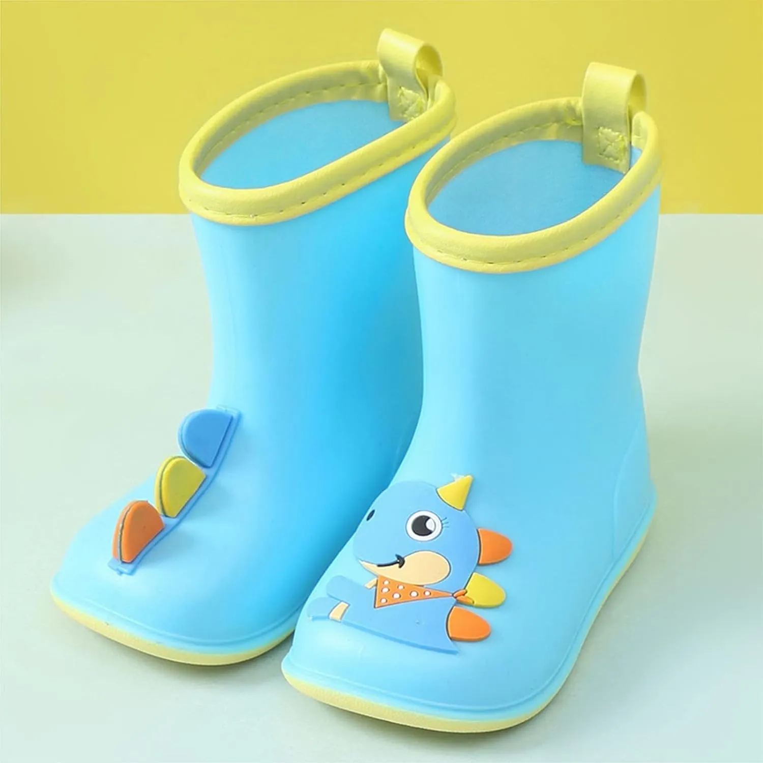 Kids Rain Boots, Toddler Girls Boys Rain Boots Waterproof Water Shoes Non-Slip Mud Boots with Cartoon Pattern