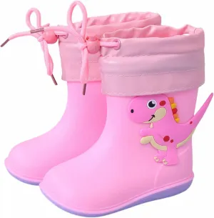 Kids Rain Boots Toddler Non Slip Rain Shoes Children Waterproof Boots for Boys Girls Lightweight Rubber Boots