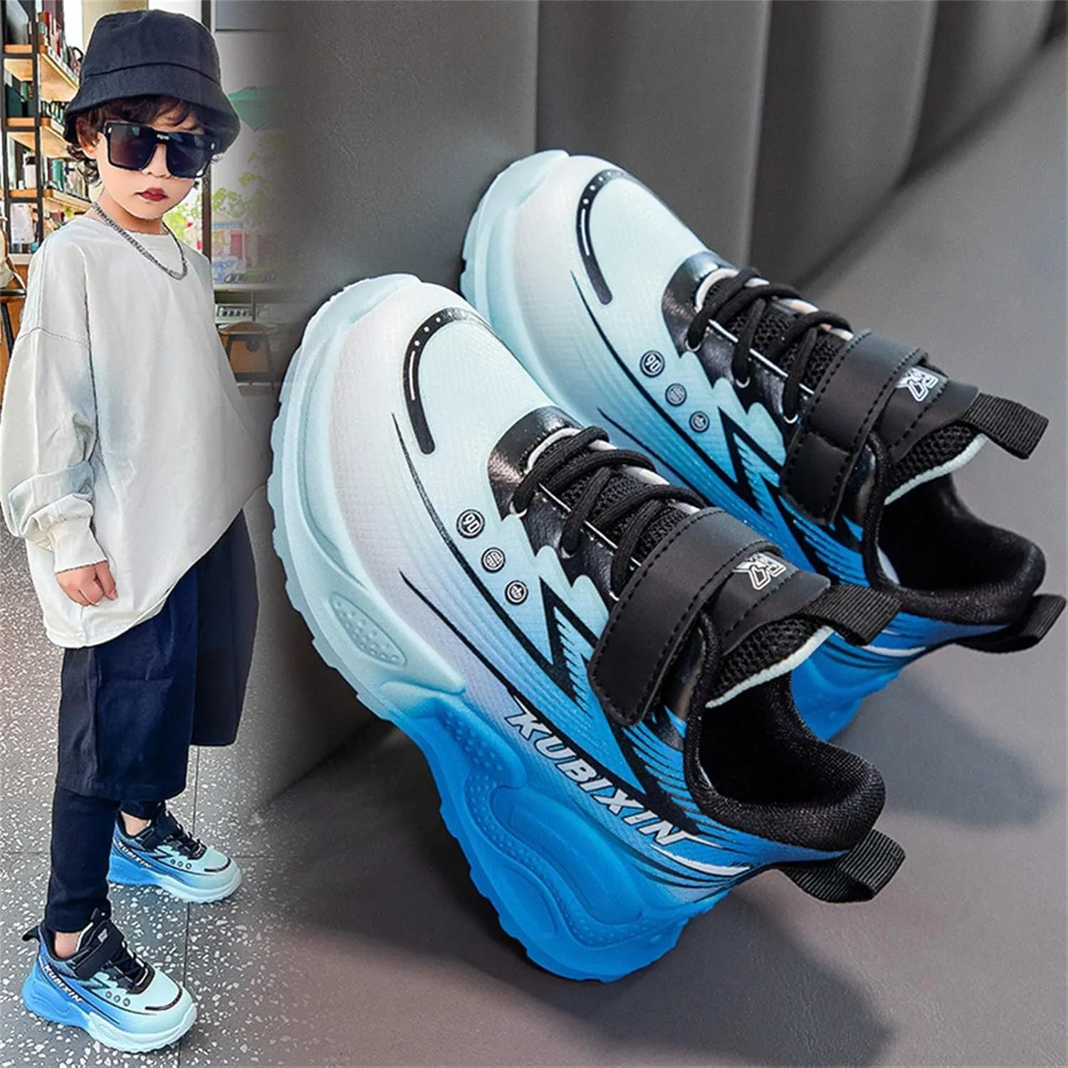 Kids Sneakers Running Shoes Girls Boys Mesh Fitness Training Sneaker Lightweight Outdoor Sports Athletic Tennis Shoes