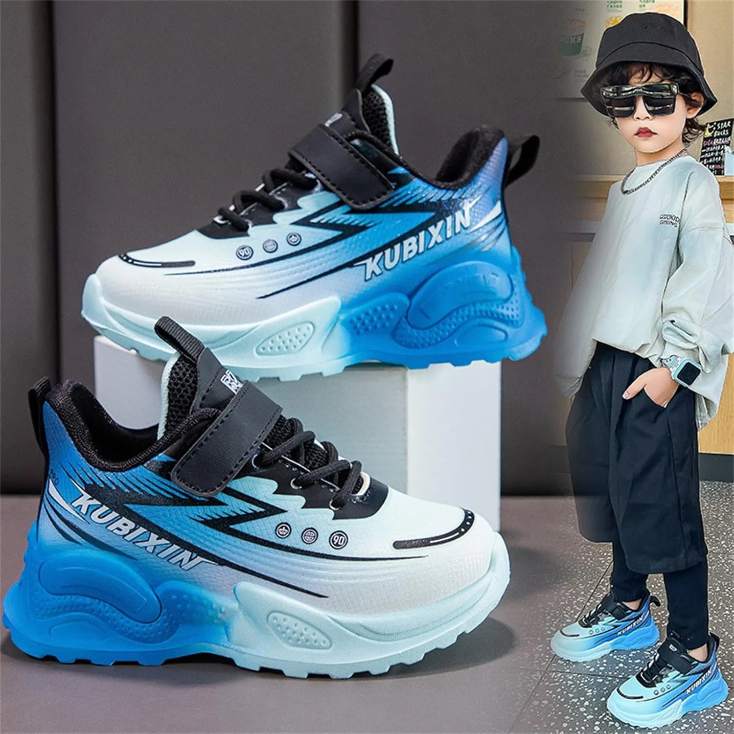 Kids Sneakers Running Shoes Girls Boys Mesh Fitness Training Sneaker Lightweight Outdoor Sports Athletic Tennis Shoes