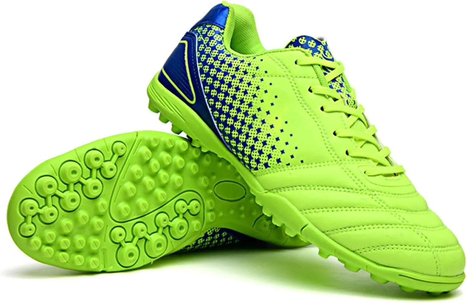 Kids Soccer Cleats Boys Girls Youth Athletic Outdoor & Indoor Baseball Shoe Firm Ground Cleat Flexible Sneaker