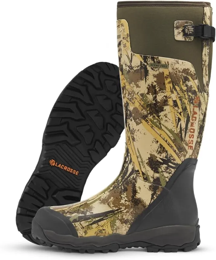 LaCrosse Alphaburly Pro 18" Hunting Boots for Men Featuring Waterproof Rubber, Adjustable Gusset, and EVA Footbed