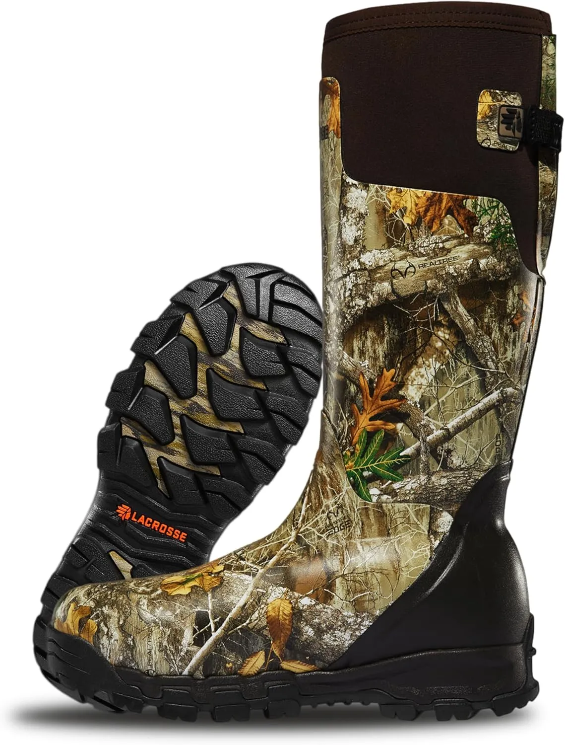 LaCrosse Alphaburly Pro 18" Insulated Hunting Boots for Men Featuring Waterproof Rubber, 1600G Thinsulate, and EVA Footbed, First Lite Cipher