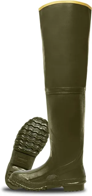 LaCrosse ZXT Irrigation 26" Hip Waders for Men - Waterproof, Durable Rubber Boots for Men with Adjustable Strap & Traction Outsole