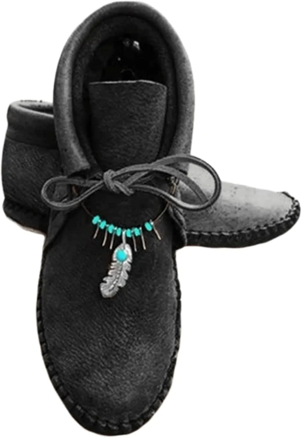 Ladmiple Boots For Women Ankle Booties Western Cowboy Cowgirl Short Booties Fall Classic High Top Combat Walking Shoes