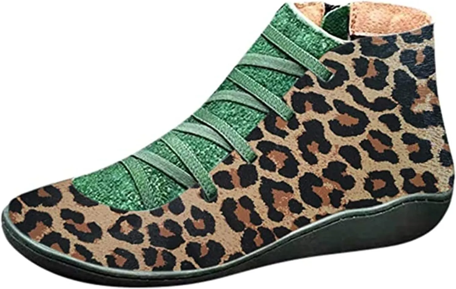 Lausiuoe Boots For Women Ankle Booties Flat Short Western Boots Lady Casual Dressy Elegant Booties Fashion Boot Pull-On
