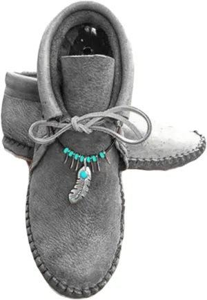 Lausiuoe Boots For Women Ankle Booties Western Fashion Short Booties Casual Dressy Flat Shoes Fashion Retro Boot Pull-On