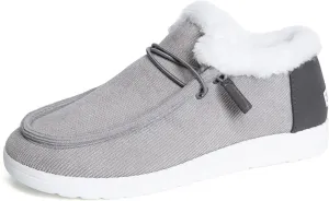 Lausiuoe Winter Boots For Women 2022 With Fur Fluffy Fuzzy Ankle Booties Soft Outdoor Shoes Fashion Casual Walking Shoes