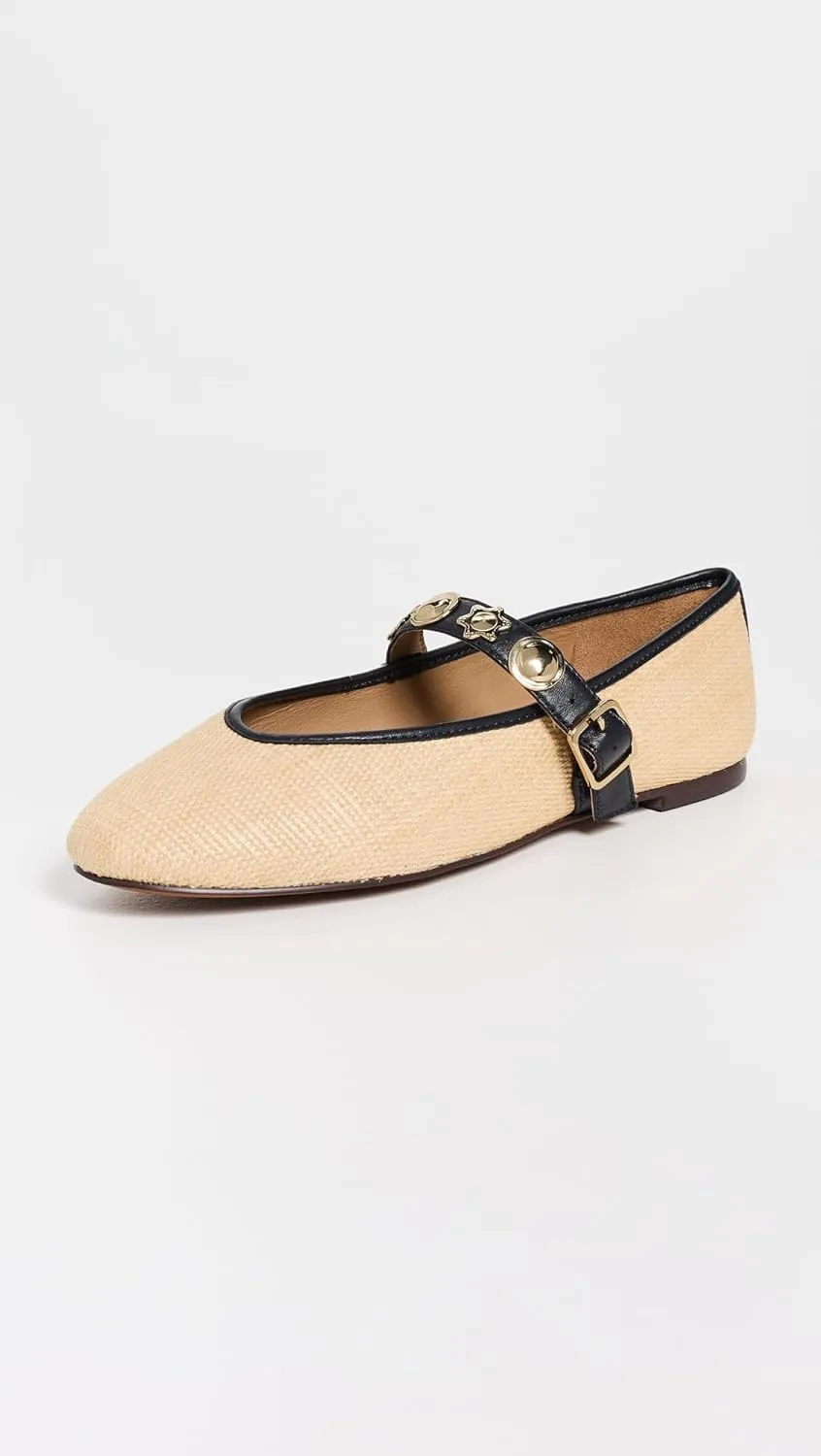 Madewell Women's Hera Mary Jane-Medallion Flat
