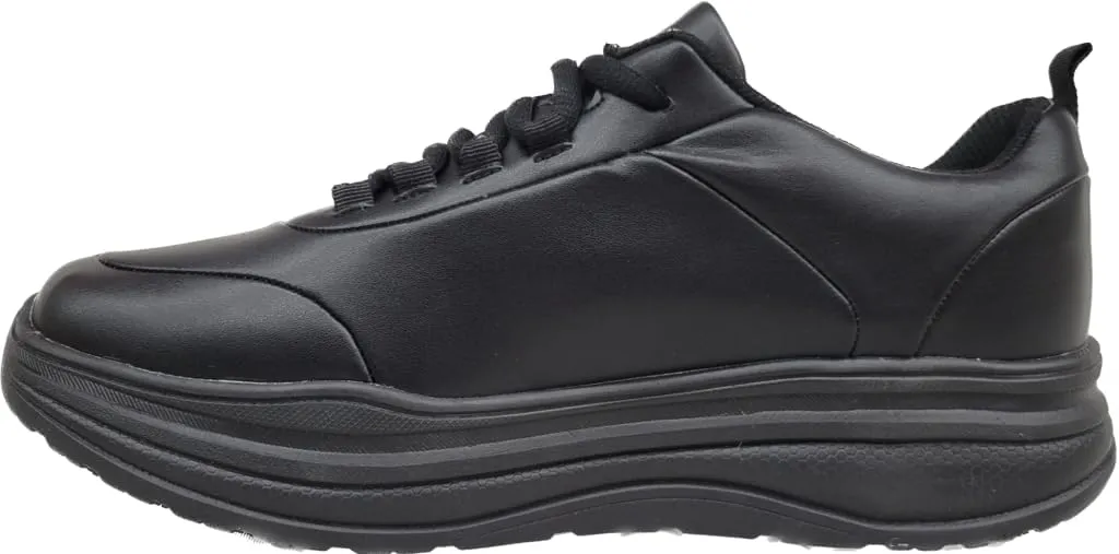 Men Shoes Work Slip Resistant Black Lace Up All Day Comfort Cushion