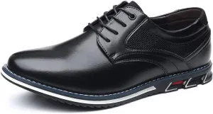 Mens Dress Shoes Breathable Business Oxford Derby Orthopedic Leather Shoes Casual Walking Driving Loafers