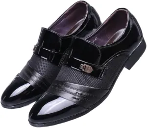 Men's Fashion Orthopedic Shoes Fashion Square Toe Lace Up Lug Sole Business Office Shoes Comfortable Dress Shoes