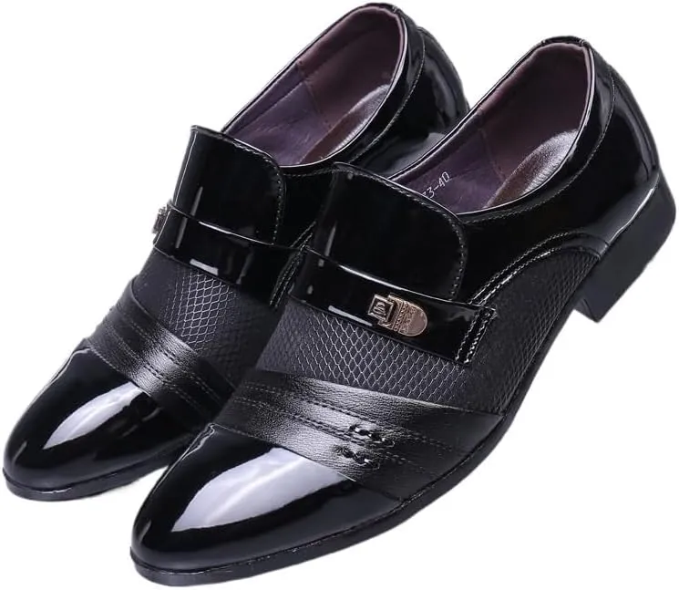 Men's Fashion Orthopedic Shoes Fashion Square Toe Lace Up Lug Sole Business Office Shoes Comfortable Dress Shoes