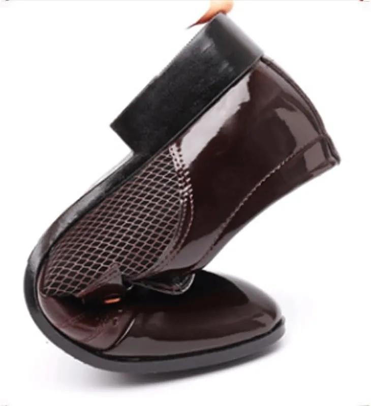 Men's Fashion Orthopedic Shoes Fashion Square Toe Lace Up Lug Sole Business Office Shoes Comfortable Dress Shoes