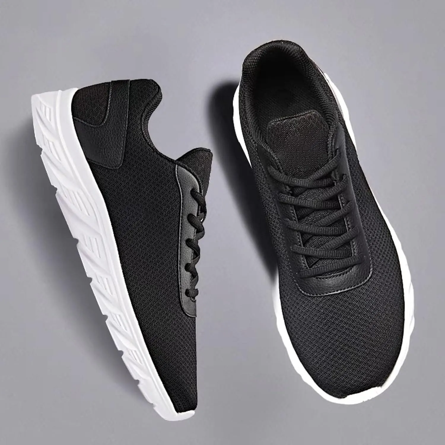 Men's Fashion Sneakers Men's Casual Dress Shoes Sneakers Classic Casual Walking Shoes Weight Lifting for Men Comfortable Walking Tennis White Leather Shoe