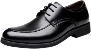 Mens Formal Oxford Shoes Lace Up Outdoor Brogue Waterproof Leather Non Slip Low Top Anti-Slip Prom Wedding