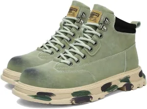 Men's Hiking Shoes Outdoor Breathable Walking Sneakers Lightweight Non-Slip Trekking Training Walking Camping Chukka Boots Hiking Boots