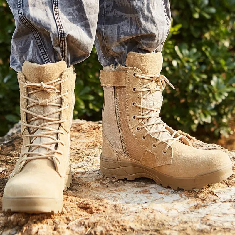 Men's Hiking Work Tactical Boots Waterproof Summer Camp Outdoor Desert Boots