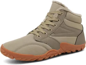 Men's Lace Up Hiking Shoes Barefoot Shoes Winter Wide Toe Barefoot Hiking Shoes Boots Non-Slip Waterproof Outdoor Running Boots Sneakers Ankle Boots For Men